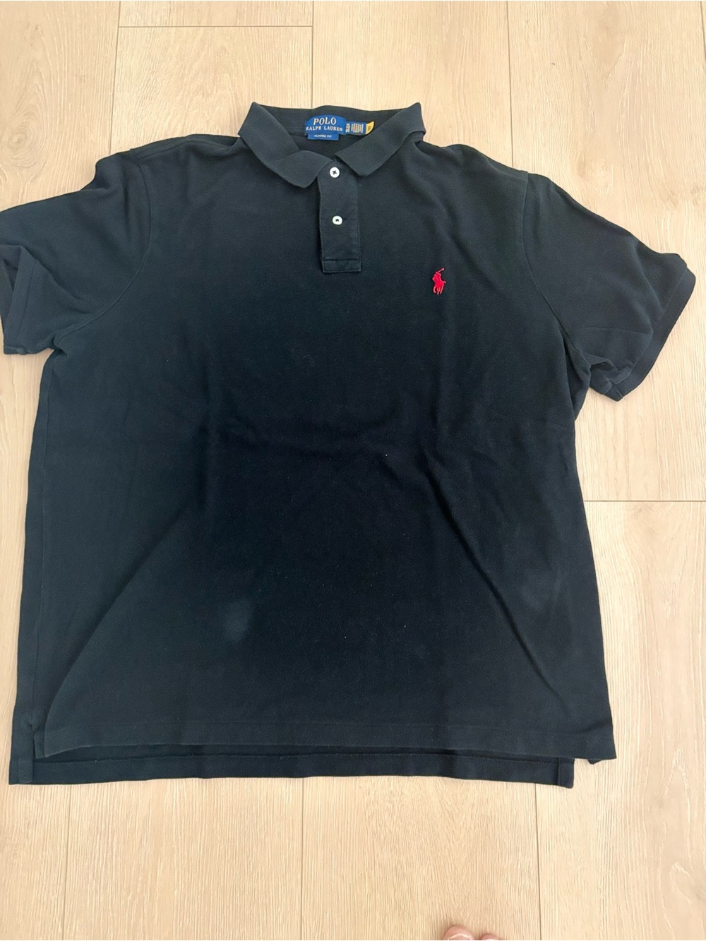 Polo by Ralph Lauren Black Polo with Red Logo